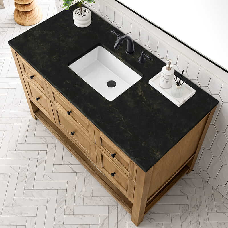 James Martin Breckenridge 48" Single Vanity in Light Natural Oak With Phantome Eclos Top