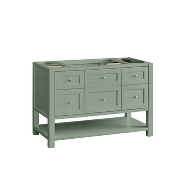 James Martin Breckenridge 48" Single Vanity Smokey Celadon Cabinet Only