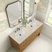 James Martin Breckenridge 60 Inch Double Vanity in Light Natural Oak With Tajnar Eclos Top