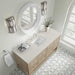 James Martin Breckenridge 60 Inch Single Vanity in Whitewashed Oak With Siberian Silestone Top