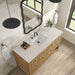 James Martin Breckenridge 60" Single Vanity in Light Natural Oak With Siberian Silestone Top
