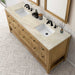 James Martin Breckenridge 72 Inch Double Vanity in Light Natural Oak With Tajnar Eclos Top