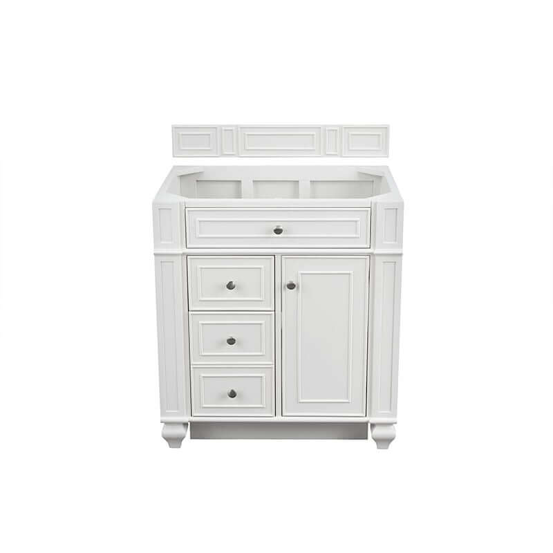 James Martin Bristol 30" Single Vanity Bright White Cabinet Only