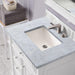 James Martin Bristol 30" Single Vanity Bright White With Carrara Marble Top