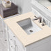 James Martin Bristol 30" Single Vanity Bright White With Eternal Marfil Silestone Top
