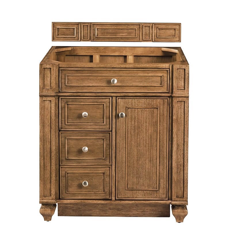 James Martin Bristol 30" Single Vanity Saddle Brown Cabinet Only