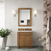 James Martin Bristol 30" Single Vanity Saddle Brown With Eternal Marfil Silestone Top Min