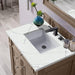 James Martin Bristol 30" Single Vanity Whitewashed Walnut With Ethereal Noctis Silestone Top