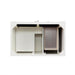 james martin bristol 36 inch single vanity in bright white top view