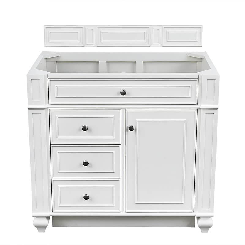 James Martin Bristol 36" Single Vanity in Bright White Cabinet Only