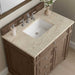 James Martin Bristol 36" Single Vanity in Whitewashed Walnut With Tajnar Eclos Top