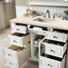 James Martin Bristol 48 Inch Single Vanity Bright White With Eternal Marfil Silestone Top