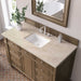 James Martin Bristol 48 Inch Single Vanity in Saddle Brown With Tajnar Eclos Top