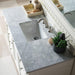 James Martin Bristol 48" Single Vanity Bright White With Carrara Marble Top