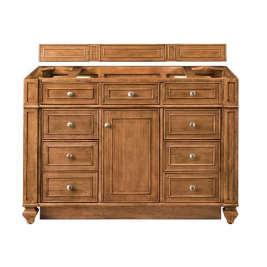 James Martin Bristol 48 Single Vanity Saddle Brown Cabinet Only