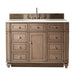James Martin Bristol 48" Single Vanity Whitewashed Walnut With Eternal Marfil Silestone Top