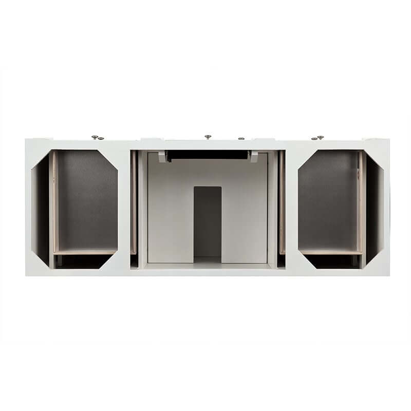 James Martin Bristol 60 Inch Single Vanity Bright White Top View