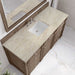 James Martin Bristol 60" Single Vanity in Whitewashed Walnut With Tajnar Eclos Top