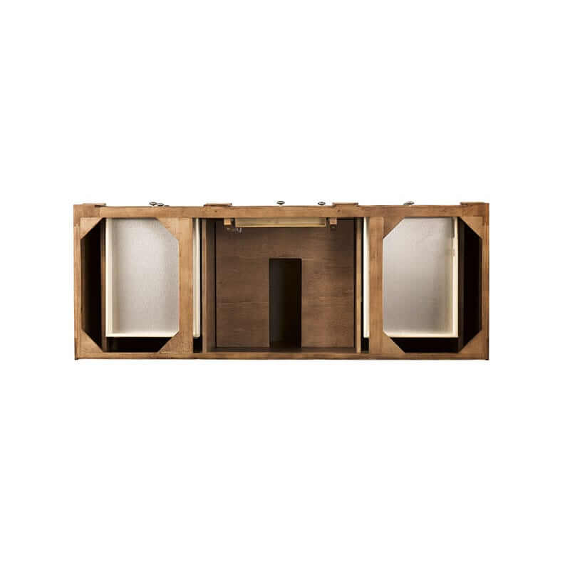 James Martin Bristol 60" Single Vanity Saddle Brown Top View