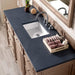 James Martin Bristol 60" Single Vanity Whitewashed Walnut With Charcoal Soapstone Silestone Top