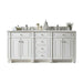 James Martin Bristol 72" Double Vanity Bright White With Ethereal Noctis Silestone Top