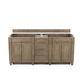 James Martin Bristol 72" Double Vanity Whitewashed Walnut Cabinet Only