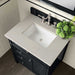 James Martin Brittany 30 Inch Single Vanity in Black Onyx With Siberian Silestone Top