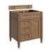 James Martin Brittany 30" Single Vanity in Pecan Cabinet Only