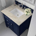 James Martin Brittany 30" Single Vanity in Victory Blue With Tajnar Eclos Top