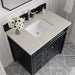 James Martin Brittany 36 Inch Single Vanity in Black Onyx With Siberian Silestone Top