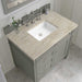 James Martin Brittany 36 Inch Single Vanity in Urban Gray With Tajnar Eclos Top