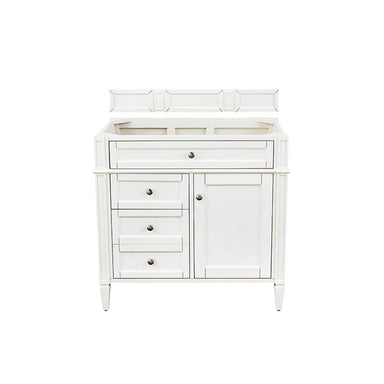 James Martin Brittany 36" Single Vanity Bright White Cabinet Only