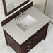 James Martin Brittany 36" Single Vanity in Burnished Mahogany With Siberian Silestone Top