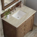 James Martin Brittany 36" Single Vanity in Saddle Brown With Tajnar Eclos Top