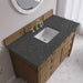 James Martin Brittany 48 Inch Single Vanity in Pecan With Parisien Bleu Silestone Top