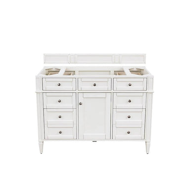 James Martin Brittany 48" Single Vanity Bright White Cabinet Only
