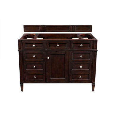 James Martin Brittany 48" Single Vanity Burnished Mahogany Cabinet Only