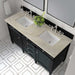 James Martin Brittany 60" Double Vanity in Black Onyx With Tajnar Eclos Top