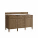 James Martin Brittany 60" Double Vanity in Pecan Cabinet Only