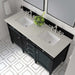 James Martin Brittany 60" Double Vanity in Victory Blue With Siberian Silestone-Top