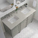 James Martin Brittany 60 Inch Double Vanity in Urban Gray With Siberian Silestone Top
