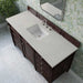 James Martin Brittany 60 Inch Single Vanity in Burnished Mahogany With Siberian Silestone Top