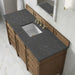 James Martin Brittany 60 Inch Single Vanity in Pecan With Parisien Bleu Silestone Top
