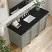 James Martin Brittany 60 Inch Single Vanity in Urban Gray With Phantome Eclos Top