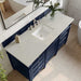 James Martin Brittany 60 Inch Single Vanity in Victory Blue With Siberian Silestone Top