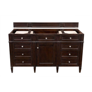 James Martin Brittany 60" Single Vanity Burnished Mahogany Cabinet Only