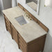 James Martin Brittany 60" Single Vanity in Pecan With Tajnar Eclos Top