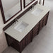 James Martin Brittany 72" Double Vanity in Burnished Mahogany With Siberian Silestone Top