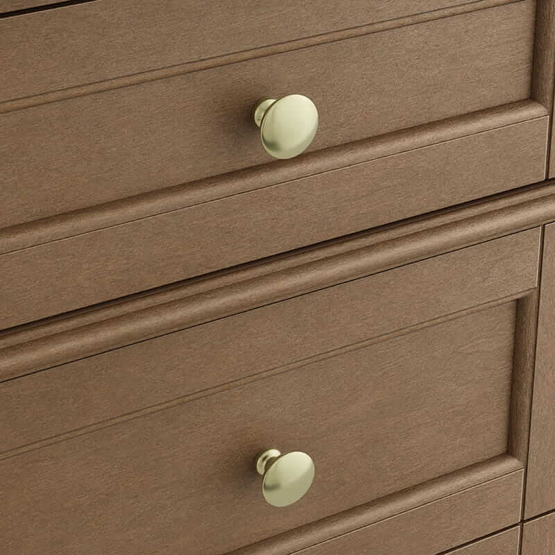 James Martin Brittany 72" Double Vanity in Pecan With Champagne Brass Hardware
