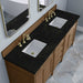 James Martin Brittany 72 Inch Double Vanity in Pecan With Phantome Eclos Top